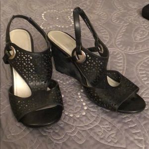 Impo Black Wedge Shoes